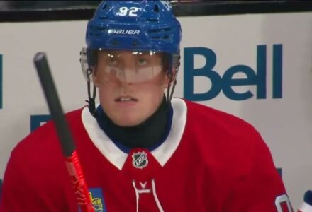 Laine SNIPES in Habs debut, Video Screenshot, tags: patrik - Youtube