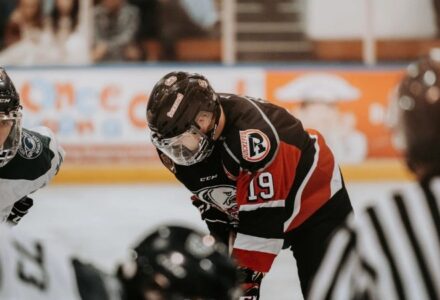 Close-up action scene of ice hockey players in full gear competing on an indoor rink., tags: nhl - pexel