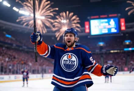 2025 NHL Finals: Oilers Stage Spectacular Comeback in Game 4 to Tie Series 2-2, Concept art for illustrative purpose, tags: puck - Monok
