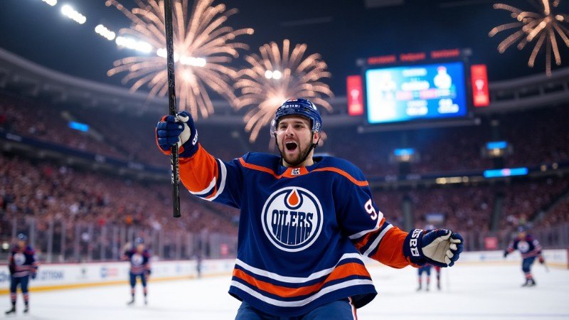 2025 NHL Finals: Oilers Stage Spectacular Comeback in Game 4 to Tie Series 2-2, Concept art for illustrative purpose, tags: puck - Monok