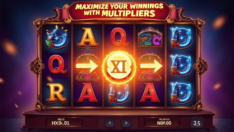 5 Ways to Boost Your Profits with Multipliers in Slot Games, Concept art for illustrative purpose, tags: online - Monok