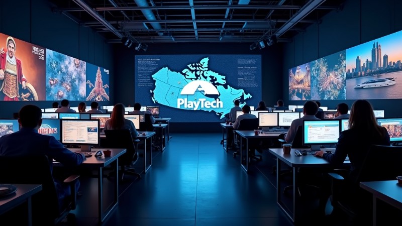 Playtech solidifies its position as a leading online casino software provider in Canada, Concept art for illustrative purpose, tags: canada’s - Monok