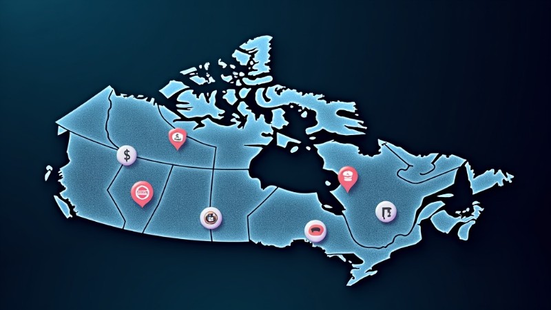The evolving landscape of online gambling in Canada, Concept art for illustrative purpose - Monok