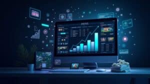 The accelerating growth of online gambling in 2025, Concept art for illustrative purpose, tags: market - Monok